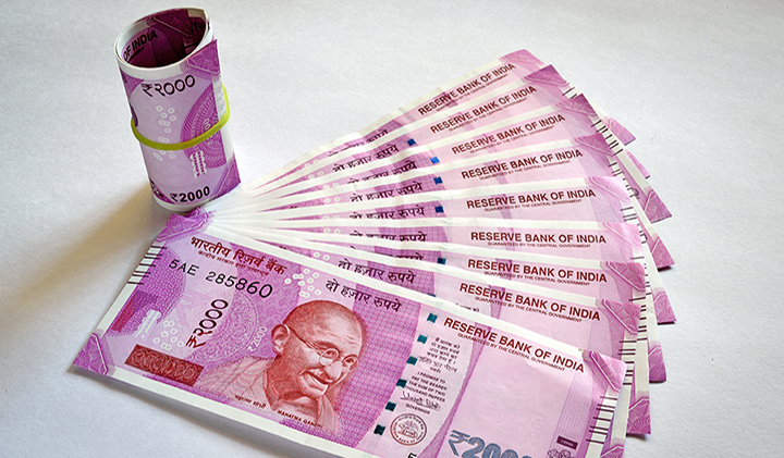 Sample of the Indian Rupee currency